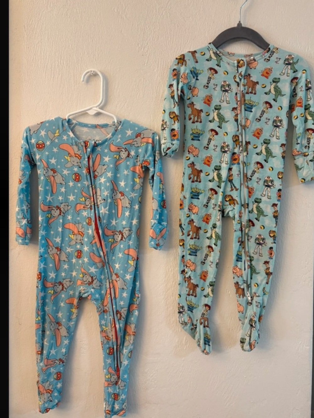 Toy Story & Dumbo Convertible Footie Pajamas